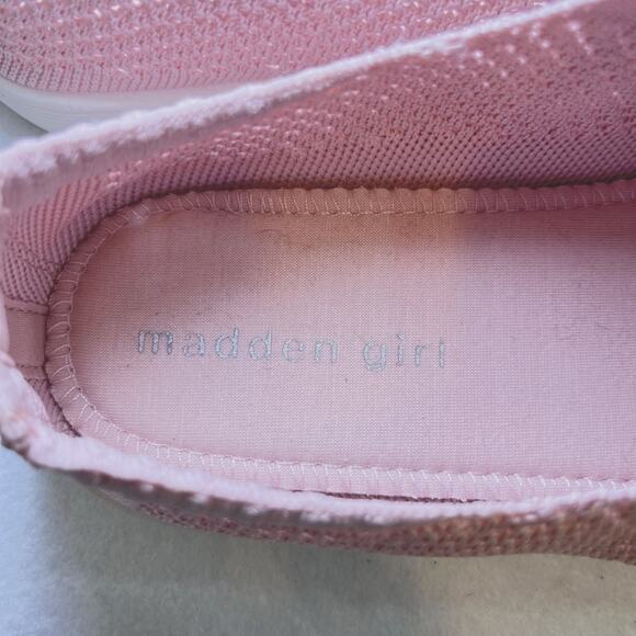 Madden Girl Marisa-K slip-on sneaker knit blush women 9.5 - Picture 9 of 10